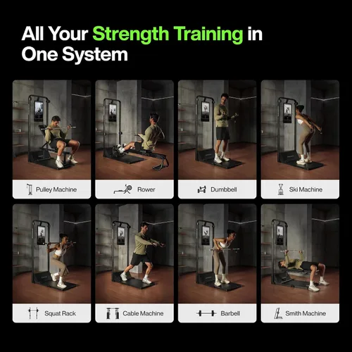Vista 6 de Speediance Gimnasio en casa, máquina Smith multifuncional inteligente alimentada por IA para entrenamiento de fuerza de cuerpo completo