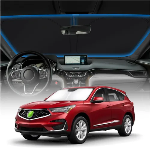 Vista 142 de KUST - Parasol plegable para parabrisas para BMW X1 E84, accesorios 2011 2012 2013 2014 2015, protector de visera de sol ajustable que bloquea