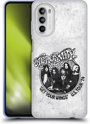 Vista 33 de Head Case Designs Officially Licensed Aerosmith 1987 Permanent Vacation Black and White Gel Case [Military Grade Protection] Compatible with Moto E7