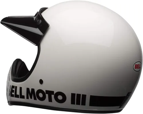 Vista 6 de Casco Bell Moto-3, Blanco Clásico, Mediano