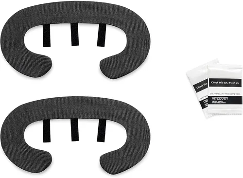 Vista 2 de VR Cover for HTC Vive - Washable Hygienic Cotton Cover (2 pcs) (New Version)