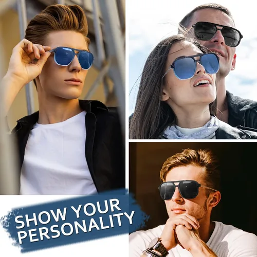 Vista 7 de Duduma Premium Classic Polarized Sunglasses for Men Women Fashion Sun glass UV400 Protection Shades ZC802