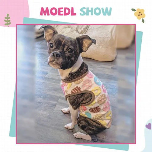 Vista 6 de Camisa para perros pequeños, lindas camisetas de algodón suave sin mangas para perros pequeños, gatos, chaleco para perritos, camiseta