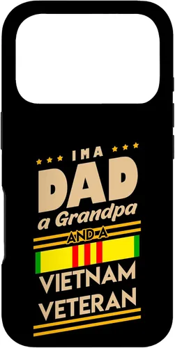 Vista 29 de Funda de regalo para iPhone 13 Pro Max I'm a Dad Grandpa And Vietnam Veteran Cool Soldier
