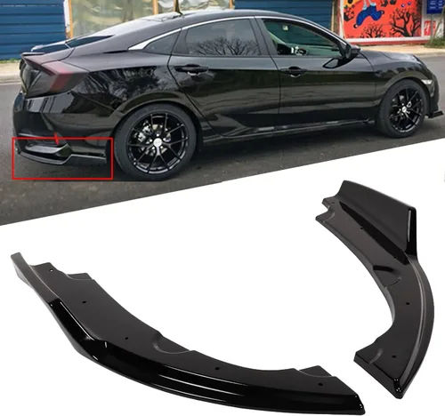 Vista 10 de SCITOO Alerón de borde de parachoques delantero mate negro para Ford Focus ST años 2013-2014 - Spoiler frontal de polipropileno