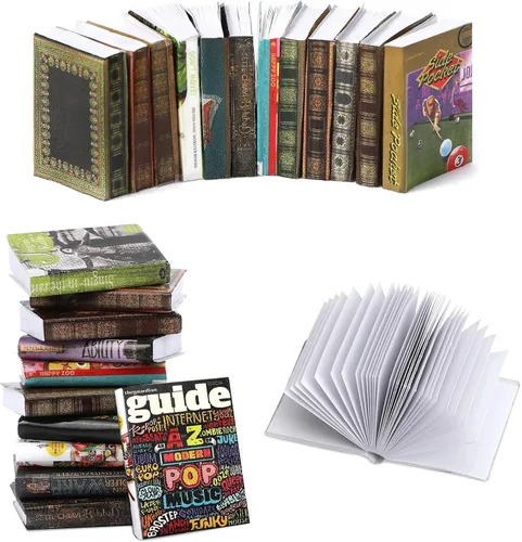 Vista 9 de Mini libros de hadas, 24 piezas de libros en miniatura a escala 1:12, libros para casa de muñecas, libros pequeños para accesorios de casa