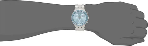 Vista 4 de Swatch pulsera de acero & Case esfera azul ycs589gReloj cronógrafo de cuarzo unisex