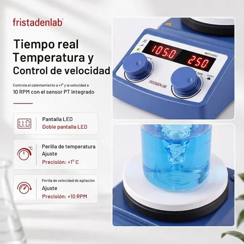 Vista 3 de Fristaden Lab Agitador Magnético Placa Caliente 5 L USA Company