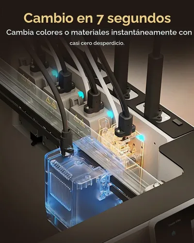 Vista 2 de FLASHFORGE Impresora 3D Creator 5 Pro con 4 cabezales de herramientas, impresión industrial multimaterial y color, cámara con calefacción activa