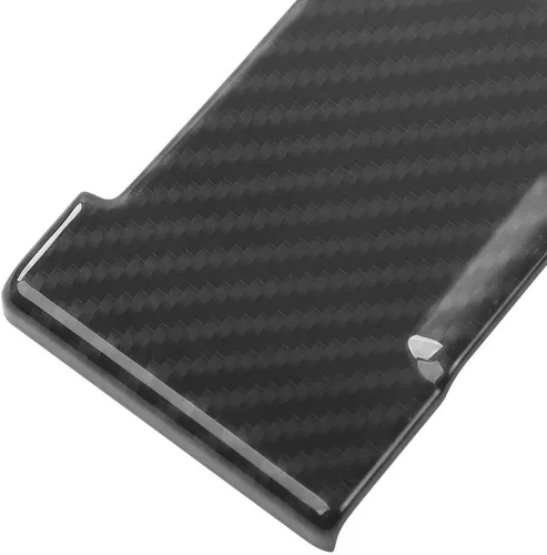 Vista 6 de Voodonala para Ford F150 2015-2020 Ribete de salida eléctrica central de fibra de carbono negro con tapa para encendedor para Ford F150 2015-2020