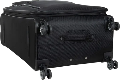 Vista 9 de Kenneth Cole Reaction Rugged Roamer Luggage Collection - Maleta de viaje ligera y expandible con 8 ruedas, Negro -, Rugged Roamer Luggage Collection