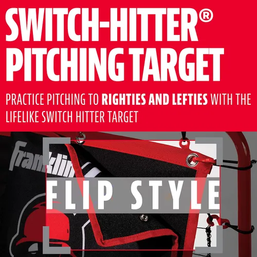 Vista 3 de Entrenador de devolución de golpe 2 en 1 Franklin Sports MLB de 55" x 36
