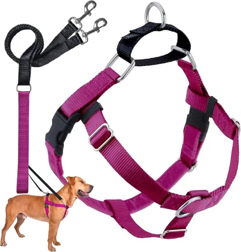 Vista 16 de 2 Hounds Design Freedom - Arnés para perro sin tirones, arnés ajustable y correa, fácil de caminar y control cómodo, se adapta a perros pequeños