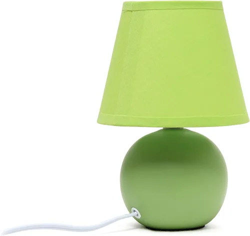 Vista 11 de Simple Designs LT2008-GRN - Lámpara de mesa de cerámica con globo mini, color verde (Paquete de 18)