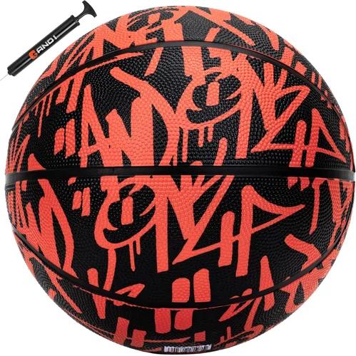 Vista 21 de AND1 Fantom Graffiti - Baloncesto de goma para uso en interiores y exteriores, construcción de canal profundo y durabilidad