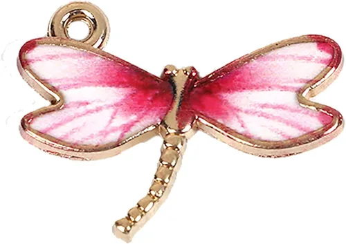 Vista 3 de Mossy - Abalorio de cabina esmaltado y dorado para pulseras de abalorios grandes