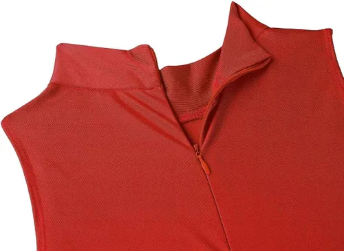 Vista 7 de JEEYJOO Traje de baño de una sola pieza sin mangas con cuello alto y cuello alto para mujer