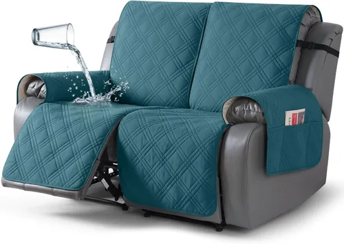 Vista 42 de TAOCOCO Fundas para Sillón de Dos Plazas Reclinable 100% Impermeables, Fundas Divididas para Loveseat Reclinable, Funda Antideslizante para Sofá