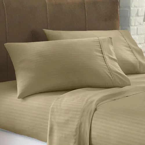 Vista 28 de Juego de sábanas tamaño individual de 1000 hilos, 100% algodón egipcio, 4 piezas [plano, ajustado y funda de almohada] ropa de cama de calidad