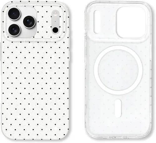 Vista 40 de Hython Funda para iPhone Air, diseño estético de lunares lindos, funda simple de 6.5 pulgadas, delgada, antiarañazos, parachoques de TPU suave, a