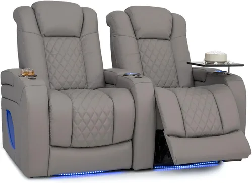 Vista 58 de Seatcraft Virtuoso 365 - Asiento de cine en casa (3 unidades), color ébano