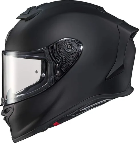 Vista 14 de ScorpionEXO R1 Air Casco de Motocicleta de Cara Completa con Escudo Pinlock y Bolsillos para Altavoces Listos para Bluetooth DOT ECE Sólido