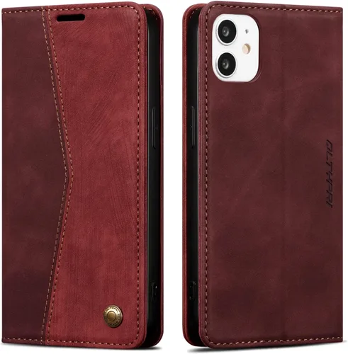 Vista 8 de QLTYPRI Para iPhone Air Case Wallet Con Tarjetero, Vintage PU Cuero Kickstand Cierre Magnético A Prueba De Golpes Folio Libro Funda Para IPhone 17