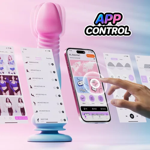 Vista 11 de Adults Sex Toys Realistic Thrusting & Vibrating Dildo Vibrator for Women