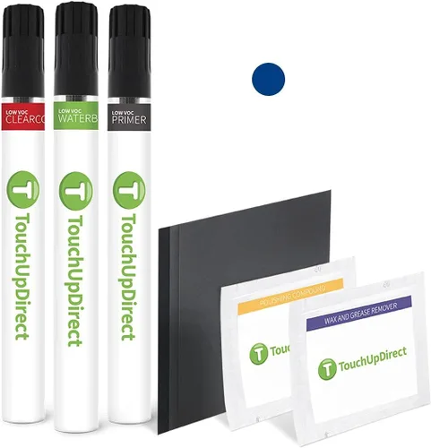 Vista 190 de TouchUpDirect RBG Azul Ártico Metálico Compatible con Pintura de Retoque Exact Match para Nissan, Kit Esencial en Aerosol