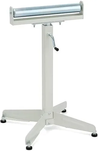 Vista 3 de Soporte de material de rodillo de pedestal ajustable HTC HSS-10, con un rodillo de rodamiento de bolas de 16