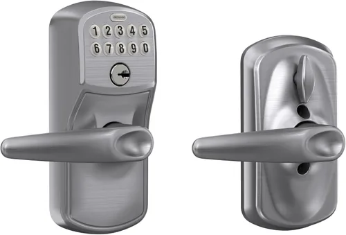 Vista 12 de SCHLAGE FE595VCAM716ACC FE595VCAM/ACC 716 cerradura de teclado para puerta, con manija Accent, flexible, bronce envejecido