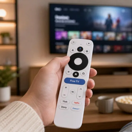 Vista 2 de Reemplazo remoto para dispositivo de transmisión Onn 4K Pro Google TV