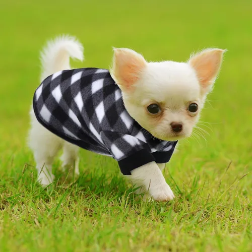 Vista 6 de 8 piezas de suéteres para perro, hembra, niño, ropa de invierno para chihuahua, suéter de cachorro, camisa cálida para cachorros, forro polar
