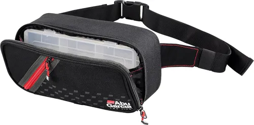 Vista 2 de ABU GARCIA Unisex – Bolso de cadera para adultos, negro, gris, rojo, Negro, Gris, Rojo