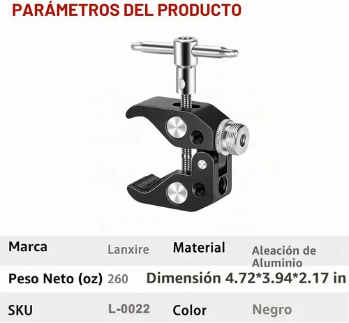 Vista 9 de Clip de micrófono con abrazadera de micrófono con tornillo de micrófono de 5/8 pulgadas, compatible con micrófono, soporte de micrófono y accesorios