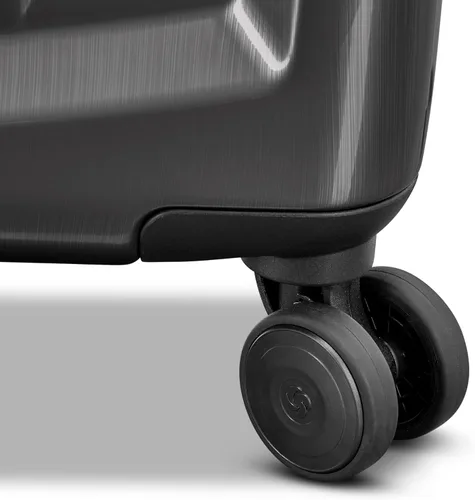 Vista 5 de Samsonite Winfield 2 Equipaje rígido con ruedas giratorias, Carbón vegetal, Grande de 28 pulgadas, a cuadros