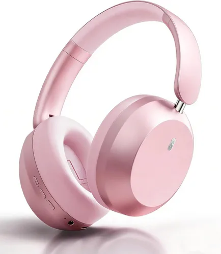 Vista 11 de Wentronic Y05 Wireless Bluetooth Headphone, Noise Cancelling, Grey Wireless Over-Ear Headphones, Hi-Res Audio, 48H Playtime, Built-in Mic, Comfort