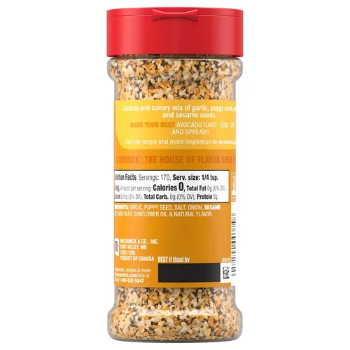 Vista 11 de Condimento multiusos McCormick Everything Bagel