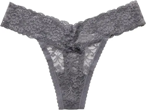 Vista 5 de Tangas de encaje sexy para mujer, ropa interior atrevida, paquete de 5
