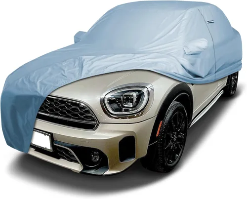 Vista 24 de iCarCover Funda Premium para Automóvil 2008-2014 MINI Clubman Resistente al Agua para Todo Tipo de Clima, Ajuste Personalizado, Protección Completa
