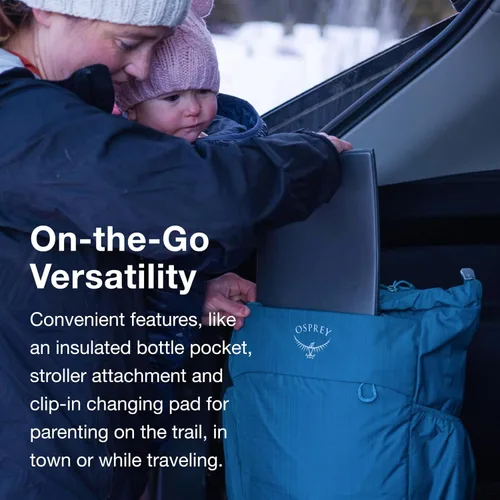 Vista 8 de Osprey Poco Baby Changing Tote - Travel Diaper Bag with Changing Pad