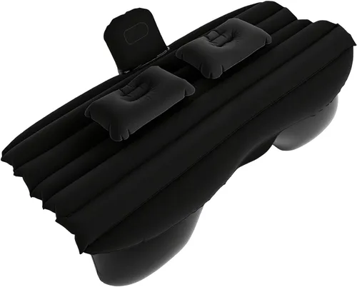 Vista 2 de Car Air Mattress Back Seat 53.15 x 33.46in PVC Flocking (Black)