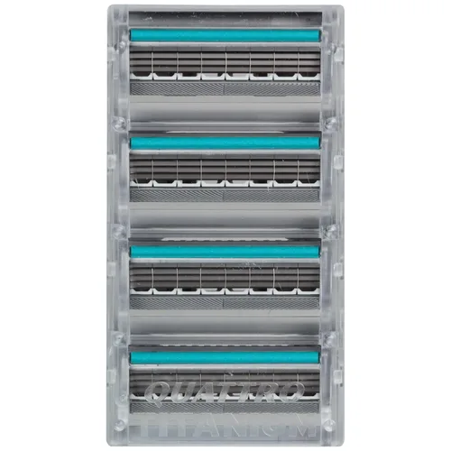 Vista 2 de Schick Quattro - Recambios de cuchillas de afeitar de titanio para hombre, 8