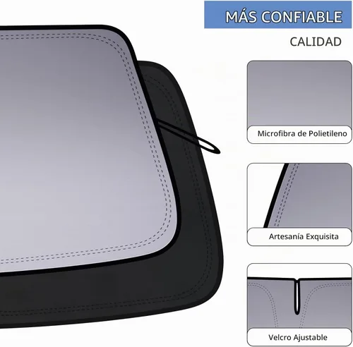 Vista 7 de Parasol para parabrisas plegable Toyota 4runner 2010-2024