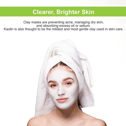 Vista 5 de Soapeauty Polvo de arcilla de caolín blanco, grado cosmético, 100% natural, tratamientos faciales, máscara facial, fabricación de jabón, bomba