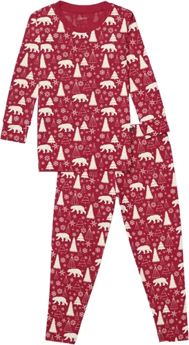 Vista 157 de KicKee Pants Conjunto de pijama de manga larga con estampado de piezas 90's Plaid