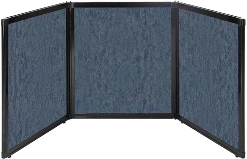 Vista 26 de Versare Pantalla plegable de mesa Partición de 3 paneles Divisor de espacio de trabajo portátil ligero Negro 78 x 24 pulgadas