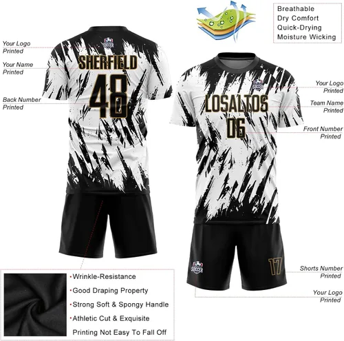Vista 3 de Camiseta de fútbol personalizada para hombres y jóvenes, camisetas de fútbol deportivas personalizadas con número de nombre del
