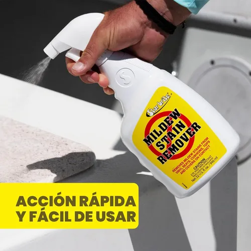 Vista 4 de STAR BRITE Removedor de manchas de moho y moho de grado profesional + limpiador - Eliminación instantánea de manchas de contacto, ideal