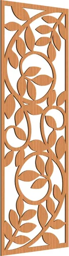 Vista 143 de 9 3/8"W x 24 3/8"H x 1/4"T Utica Decorativo Fretwork Madera Paneles de Pared, Abedul